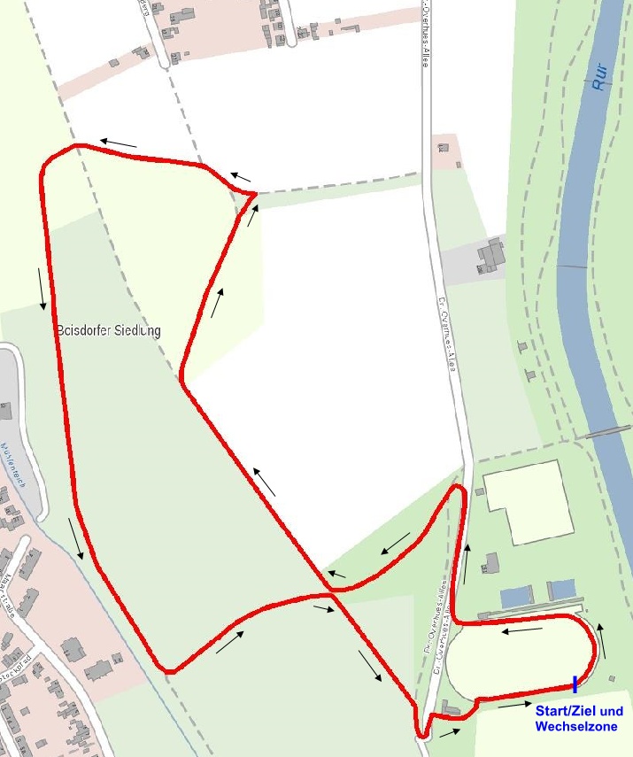 2,5km Strecke